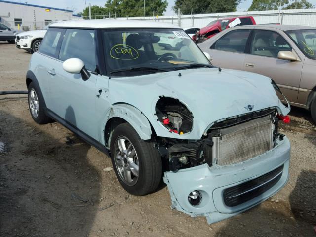 WMWSU3C56DT679618 - 2013 MINI COOPER BLUE photo 1