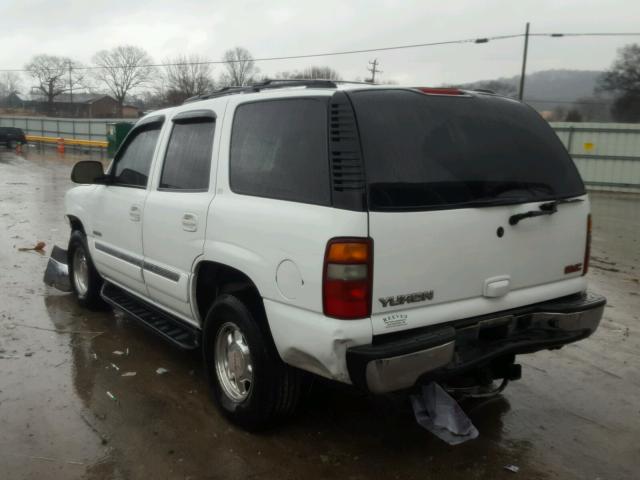 1GKEK13Z02J290435 - 2002 GMC YUKON WHITE photo 3