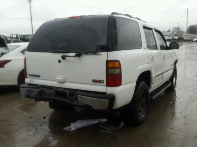 1GKEK13Z02J290435 - 2002 GMC YUKON WHITE photo 4