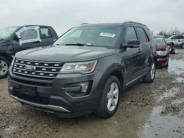 1FM5K8D85GGB05662 - 2016 FORD EXPLORER X GRAY photo 2