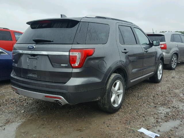 1FM5K8D85GGB05662 - 2016 FORD EXPLORER X GRAY photo 4