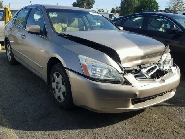 1HGCM56475A169735 - 2005 HONDA ACCORD LX BEIGE photo 1