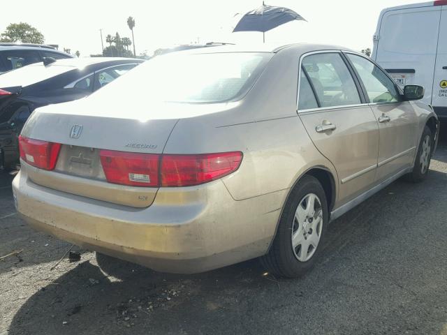 1HGCM56475A169735 - 2005 HONDA ACCORD LX BEIGE photo 4