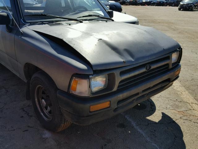 4TARN81A9NZ034080 - 1992 TOYOTA PICKUP 1/2 GRAY photo 9