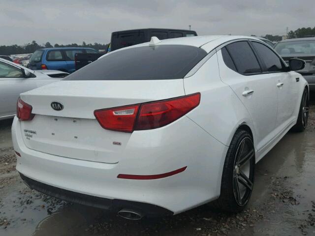 5XXGM4A70FG406969 - 2015 KIA OPTIMA LX WHITE photo 4