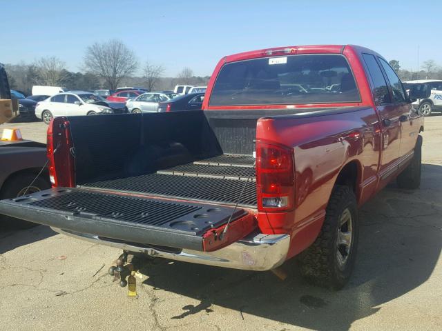 3D7HA18N72G208774 - 2002 DODGE RAM 1500 RED photo 4