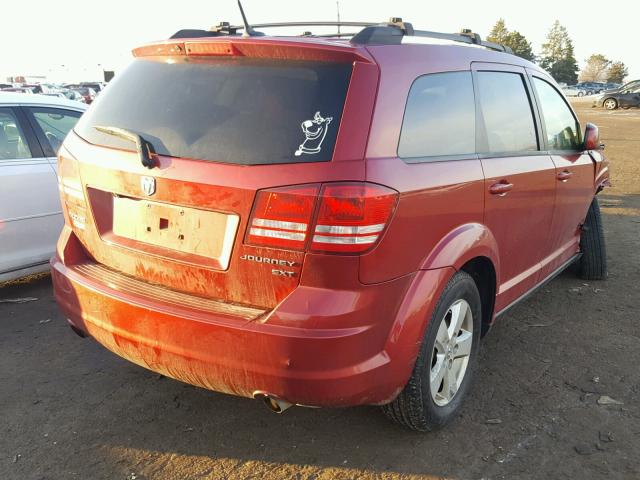 3D4PG5FV1AT137661 - 2010 DODGE JOURNEY SX RED photo 4