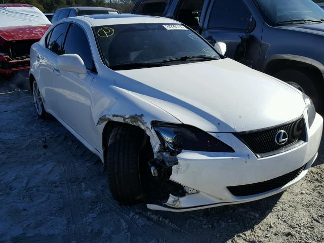 JTHBE262665010184 - 2006 LEXUS IS 350 WHITE photo 1