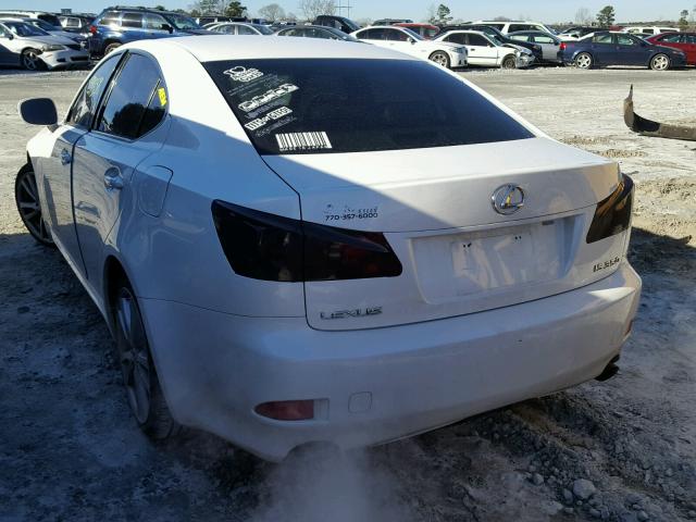 JTHBE262665010184 - 2006 LEXUS IS 350 WHITE photo 3