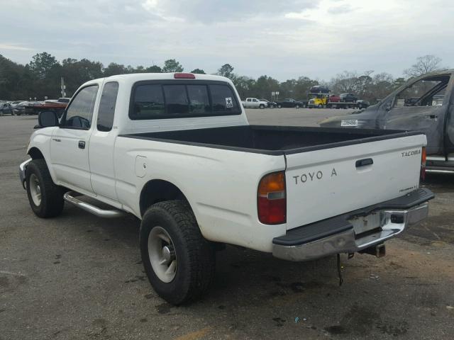 4TASN92N6YZ674941 - 2000 TOYOTA TACOMA XTR WHITE photo 3