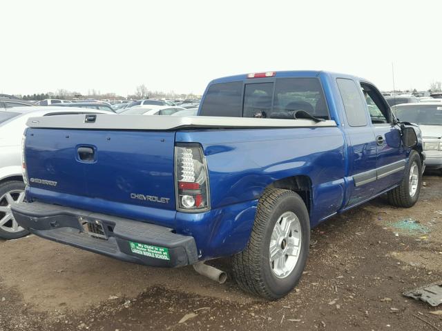 2GCEC19T241300214 - 2004 CHEVROLET SILVERADO BLUE photo 4