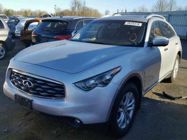 JN8AS1MWXBM140902 - 2011 INFINITI FX35 SILVER photo 2