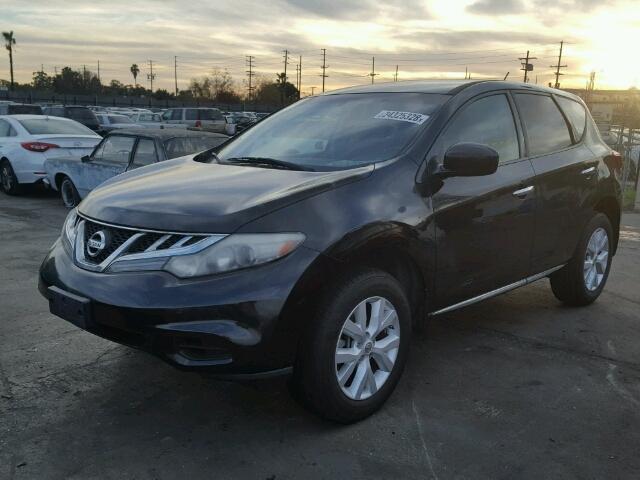 JN8AZ1MU8BW062036 - 2011 NISSAN MURANO S BLACK photo 2