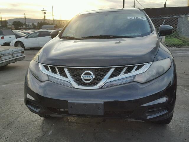 JN8AZ1MU8BW062036 - 2011 NISSAN MURANO S BLACK photo 9