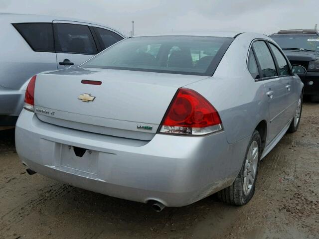 2G1WG5E31C1168737 - 2012 CHEVROLET IMPALA LT SILVER photo 4