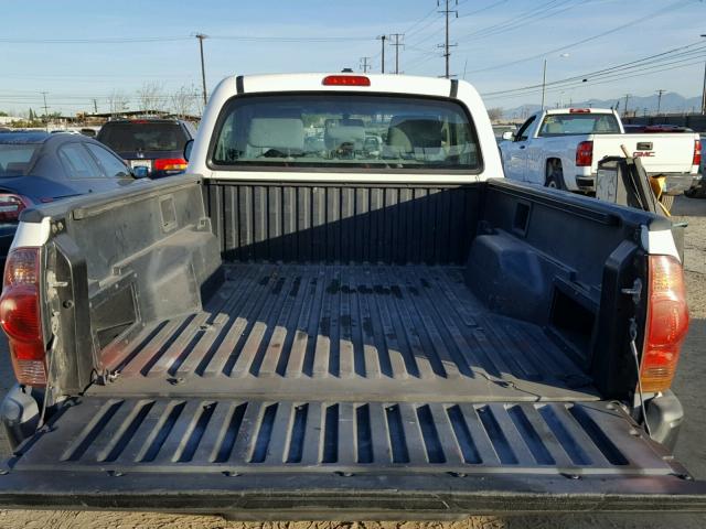 5TENX22N37Z450029 - 2007 TOYOTA TACOMA WHITE photo 6