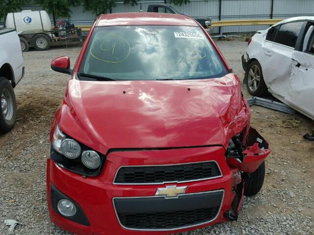 1G1JE5SH9C4180302 - 2012 CHEVROLET SONIC LTZ RED photo 10