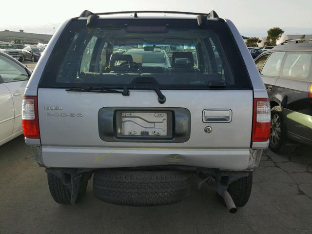 4S2CK58W5X4349840 - 1999 ISUZU RODEO S SILVER photo 9