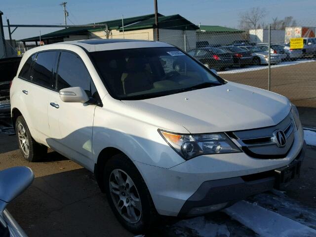 2HNYD28368H517855 - 2008 ACURA MDX TECH WHITE photo 1