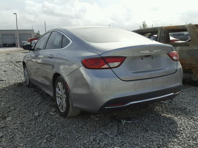 1C3CCCAB1GN125466 - 2016 CHRYSLER 200 LIMITE SILVER photo 3