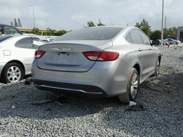 1C3CCCAB1GN125466 - 2016 CHRYSLER 200 LIMITE SILVER photo 4