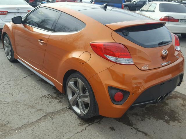 KMHTC6AE9EU209296 - 2014 HYUNDAI VELOSTER T ORANGE photo 3