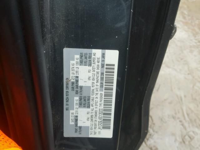 JM1CR29L460106200 - 2006 MAZDA 5 GRAY photo 10