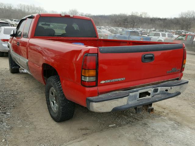 1GCGK29U8XE201958 - 1999 CHEVROLET SILVERADO RED photo 3