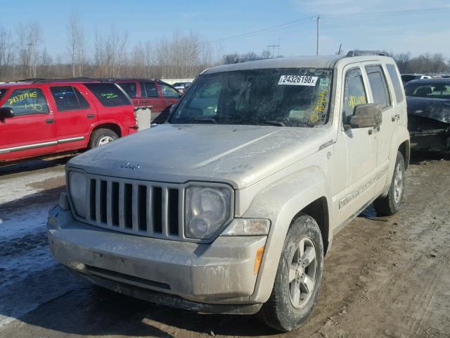 1J8GN28K08W214960 - 2008 JEEP LIBERTY SP TAN photo 2