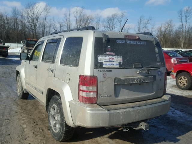 1J8GN28K08W214960 - 2008 JEEP LIBERTY SP TAN photo 3