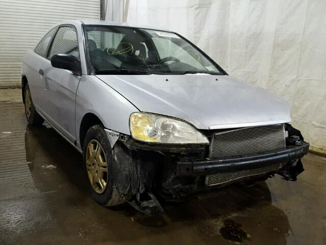 1HGEM22541L102871 - 2001 HONDA CIVIC LX SILVER photo 1