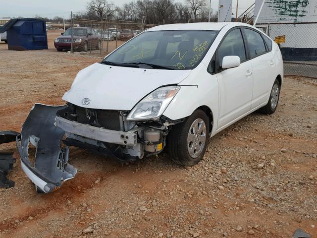 JTDKB20U053029151 - 2005 TOYOTA PRIUS WHITE photo 2