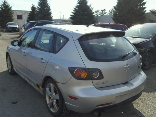 JM1BK144761448194 - 2006 MAZDA 3 HATCHBAC SILVER photo 3