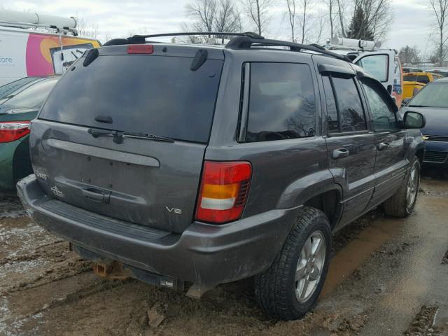 1J4GW58NX4C378710 - 2004 JEEP GRAND CHER GRAY photo 4