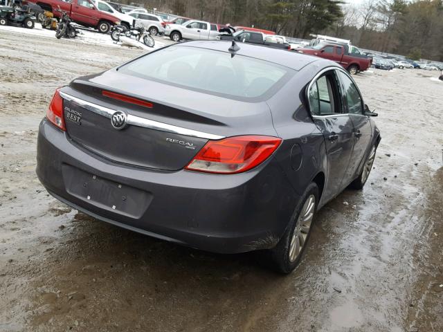 W04GN5EC2B1025795 - 2011 BUICK REGAL CXL GRAY photo 4