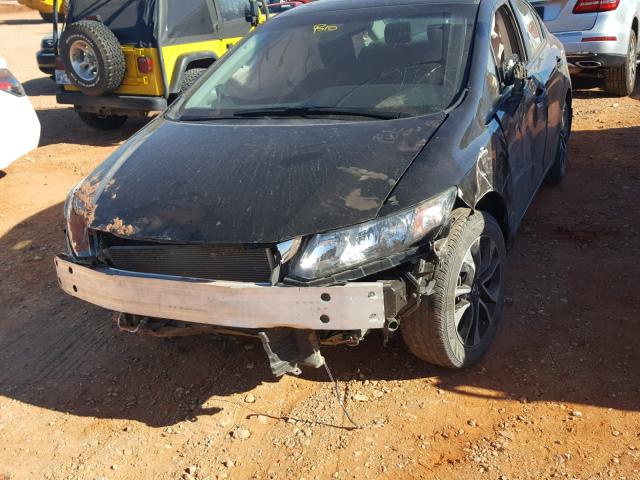 19XFB2F84DE074578 - 2013 HONDA CIVIC EX BLACK photo 9