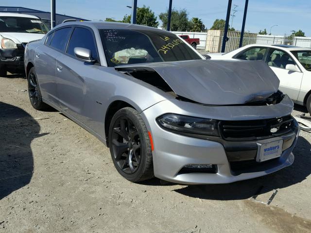 2C3CDXCT4FH728672 - 2015 DODGE CHARGER R/ GRAY photo 1