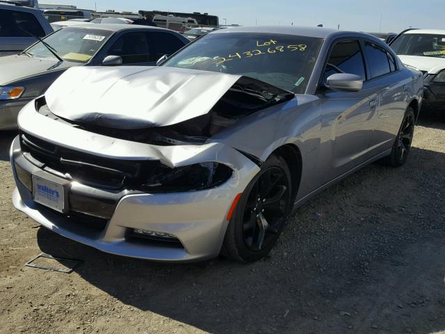 2C3CDXCT4FH728672 - 2015 DODGE CHARGER R/ GRAY photo 2