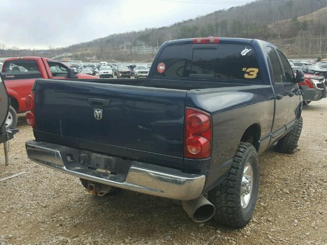 1D7KS28C57J526714 - 2007 DODGE RAM 2500 S BLUE photo 4