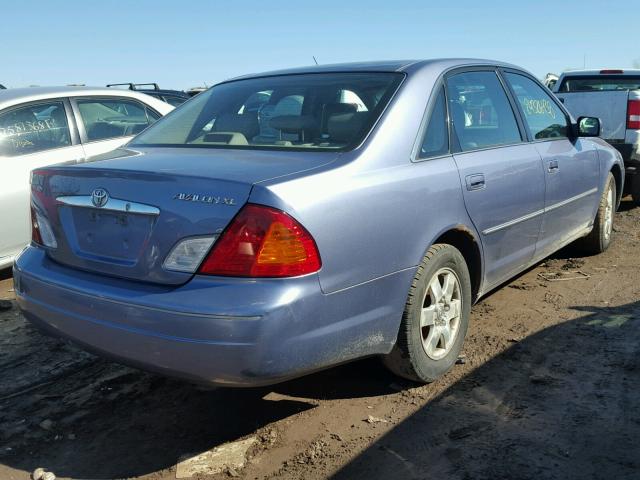 4T1BF28B9YU023317 - 2000 TOYOTA AVALON XL SILVER photo 4