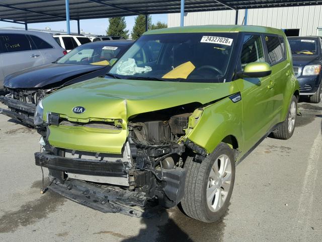 KNDJP3A51G7863287 - 2016 KIA SOUL + GREEN photo 2