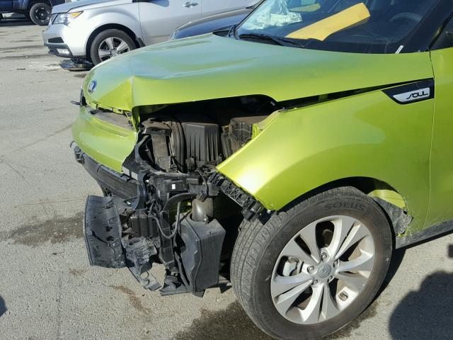 KNDJP3A51G7863287 - 2016 KIA SOUL + GREEN photo 9