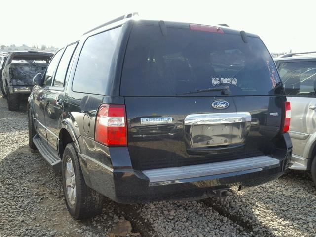 1FMFU15528LA56424 - 2008 FORD EXPEDITION BLACK photo 3