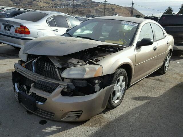 1B3EL36T14N142917 - 2004 DODGE STRATUS SE GOLD photo 2