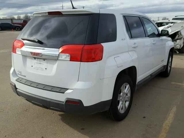 2CTALBEW4A6374080 - 2010 GMC TERRAIN SL WHITE photo 4