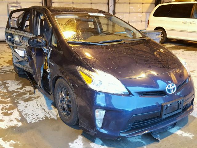 JTDKN3DU3F1971912 - 2015 TOYOTA PRIUS BLUE photo 1