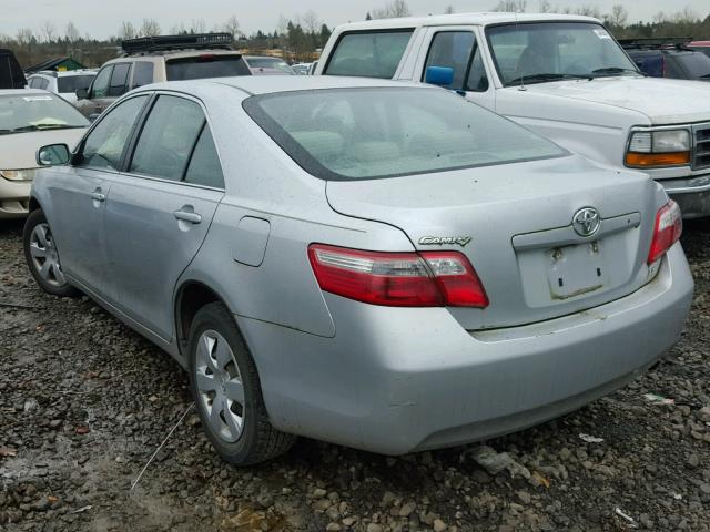 4T1BE46K27U165282 - 2007 TOYOTA CAMRY SILVER photo 3