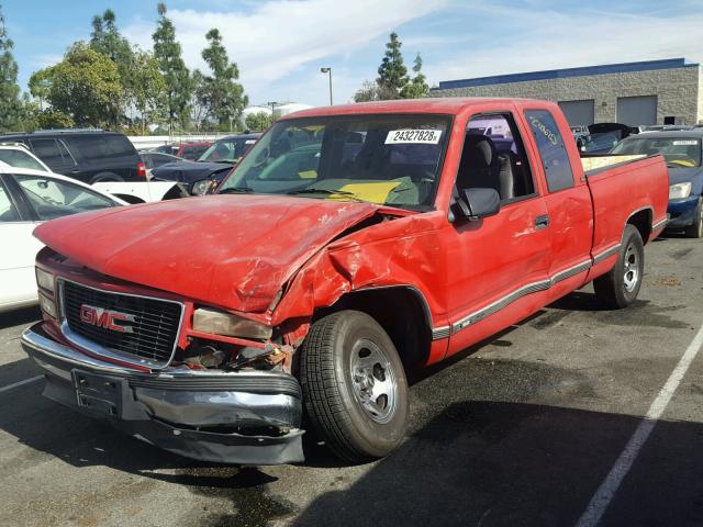 2GTEC19K2S1518495 - 1995 GMC SIERRA C15 RED photo 2