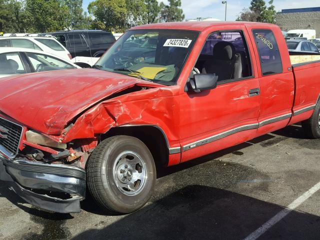 2GTEC19K2S1518495 - 1995 GMC SIERRA C15 RED photo 9