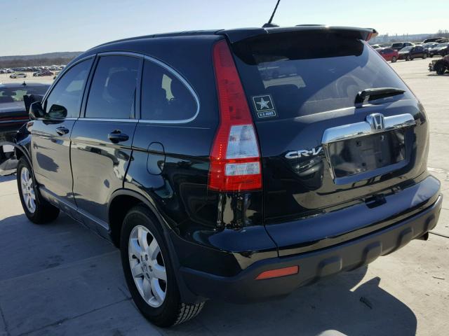 JHLRE38798C041221 - 2008 HONDA CR-V EXL BLACK photo 3